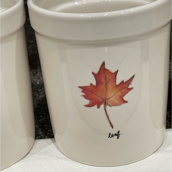 Rae Dunn Harvest/Fall Utensil Caddy and Platter - Picture 5 of 12